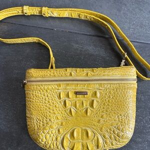 Brahmin yellow belt bag Textured Crossbody Bag